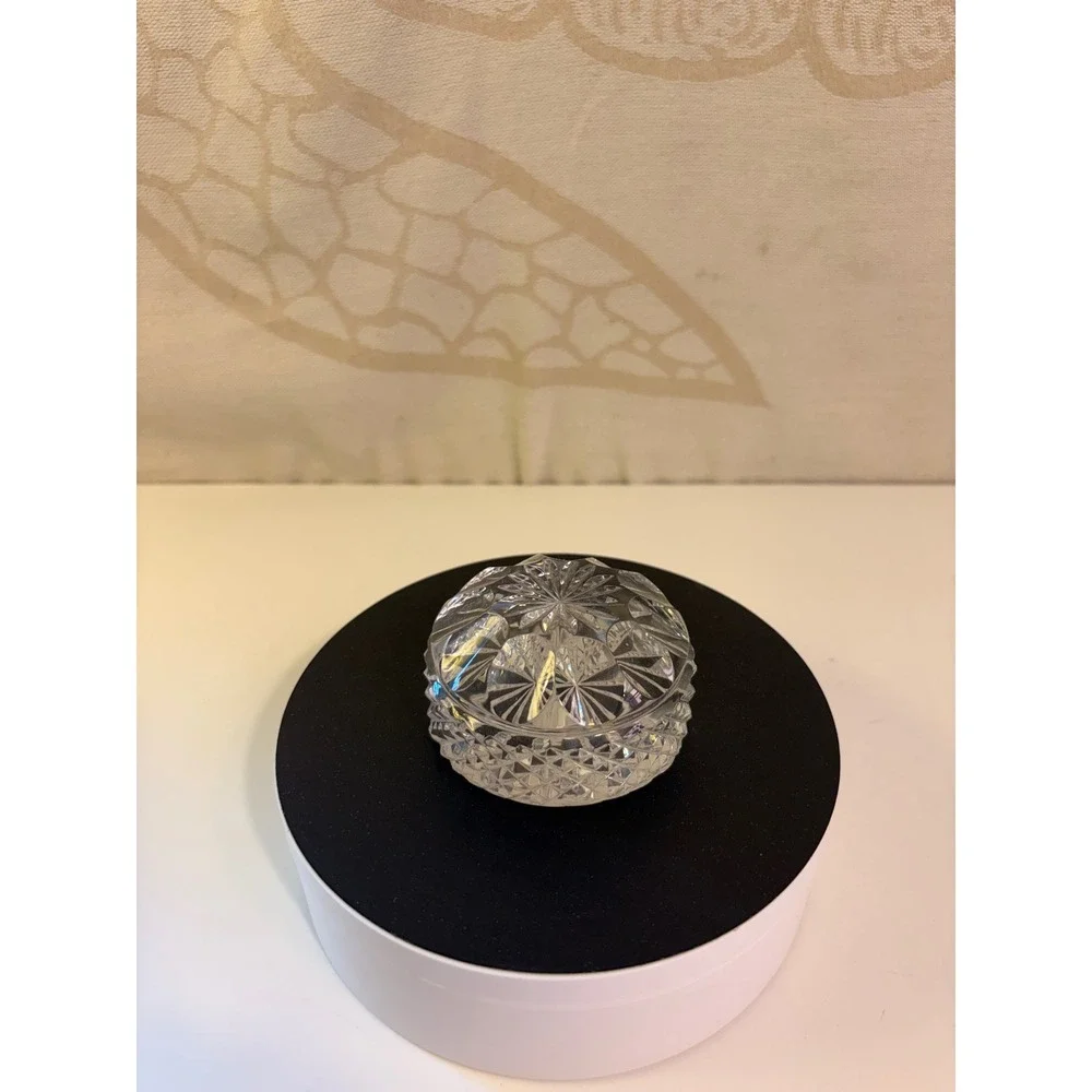 Small round Crystal paperweight